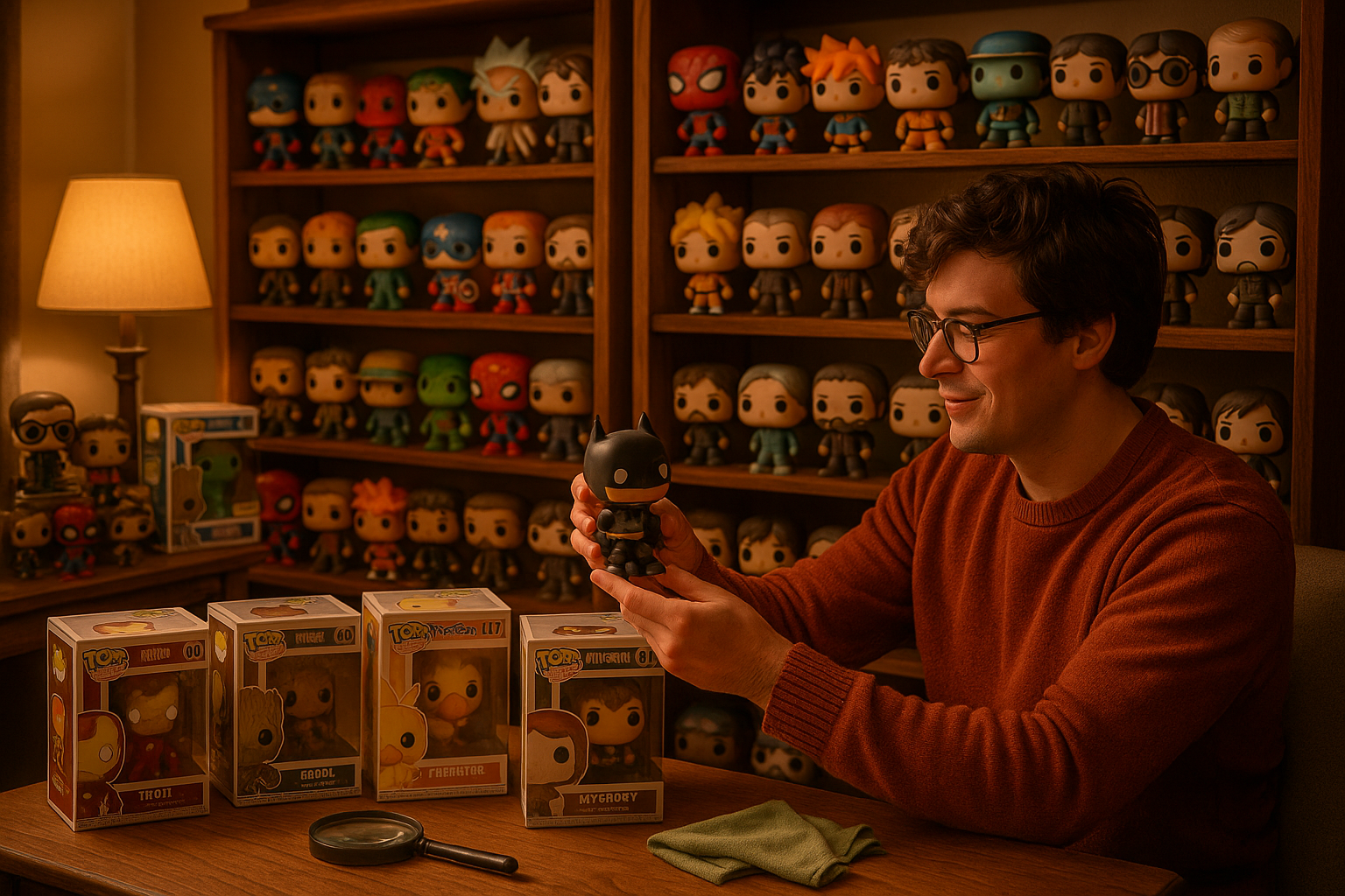 Una imagen que muestre el amor por el coleccionismo de Funko Pops. 